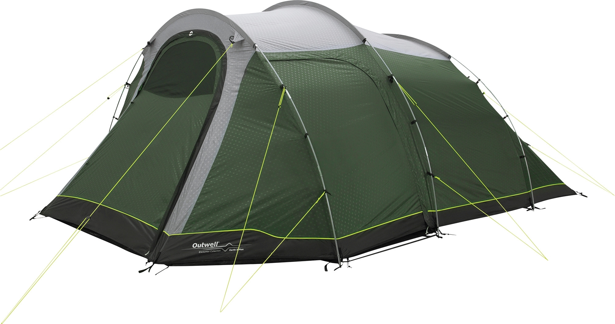 Outwell Earth 5 Plus Tunnelzelt für 5 Personen dunkelgrün