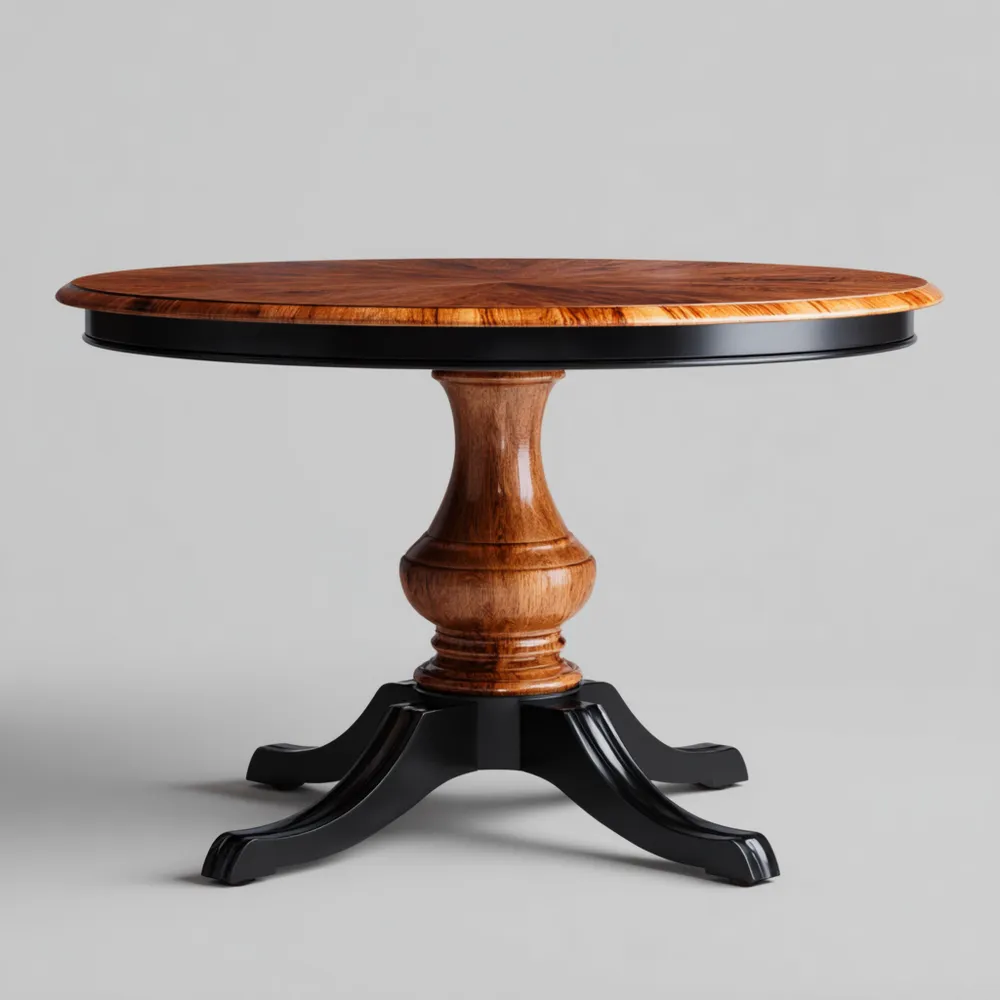 Runder Esstisch Holz - 120x120x75 cm - Klassisches Design