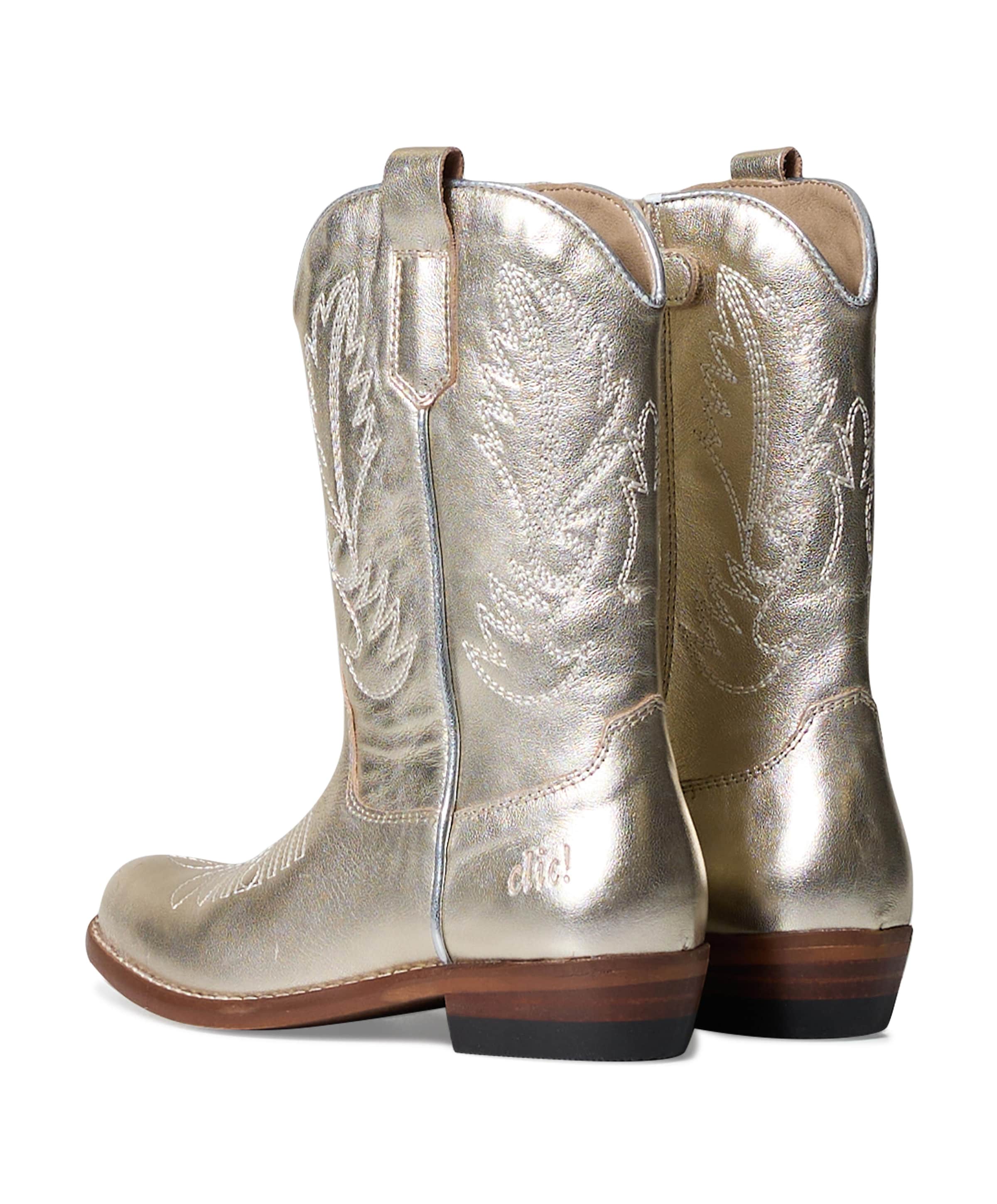 Clic! Country cuero meisjes laarzen goud
