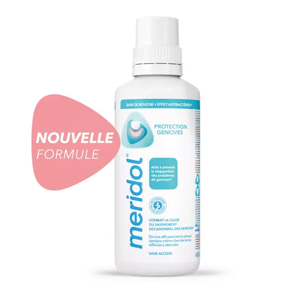 Enxaguante bucal Meridol para proteção das gengivas, 400ml