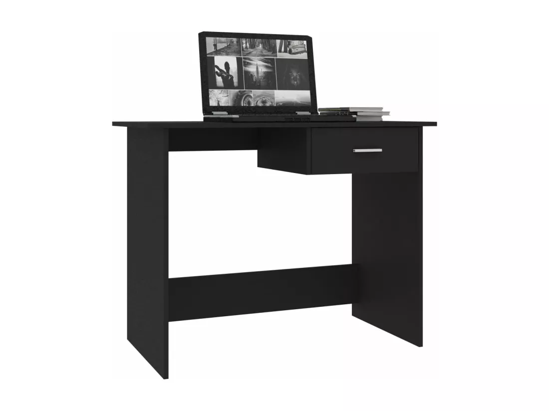 Bureau Noir 100x50x76 cm Bois d’ingénierie