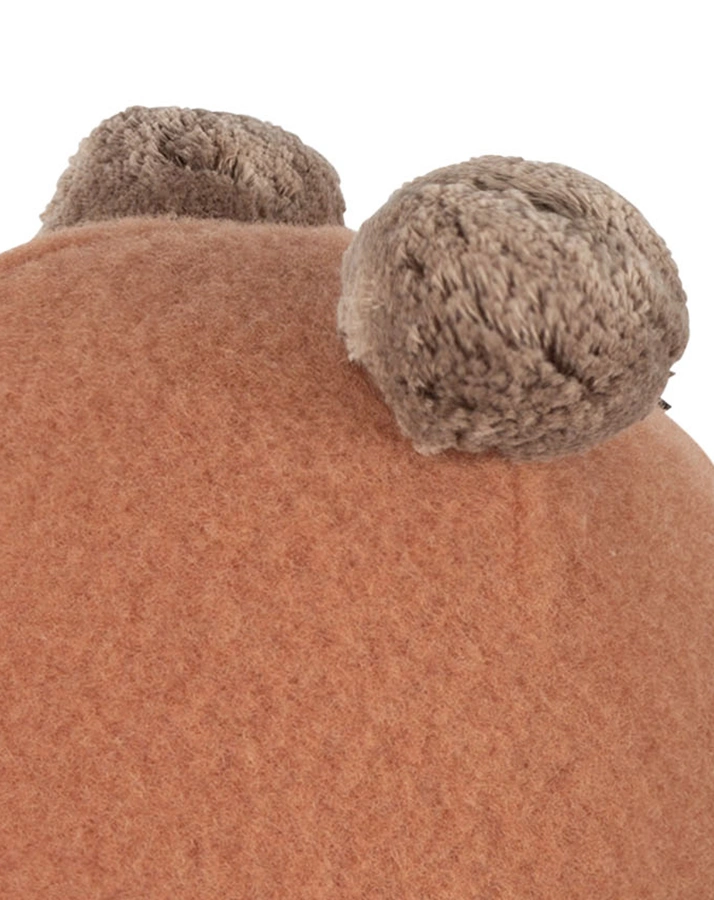 Wollfleece-Mütze 2 BOMMEL in mocha