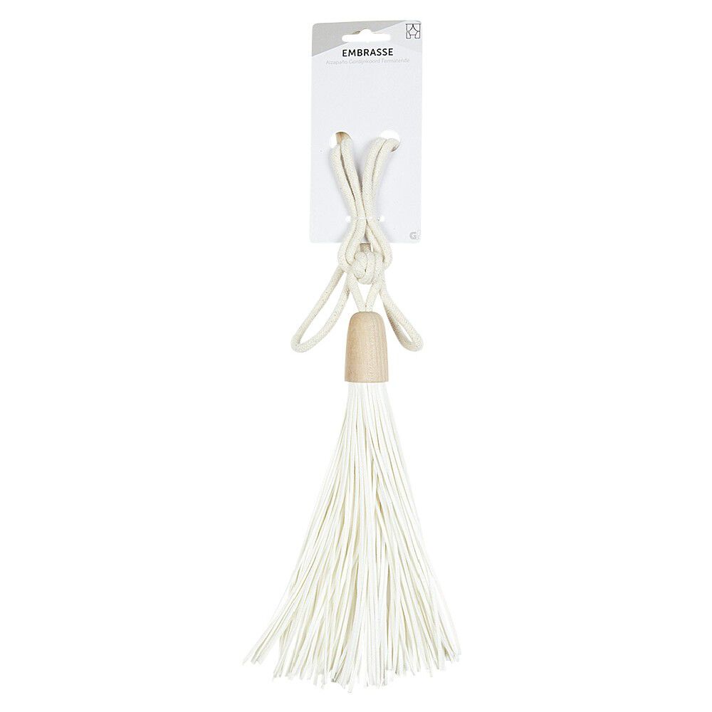 Embrasse coton bois et lien cuir