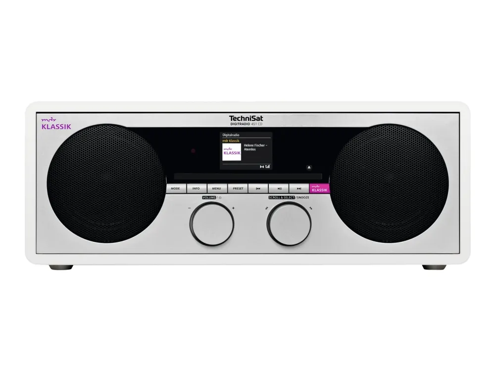 TechniSat DigitRadio 451 CD mdr Klassik Edition - Audiosystem - 2 x 10 Watt - hvid