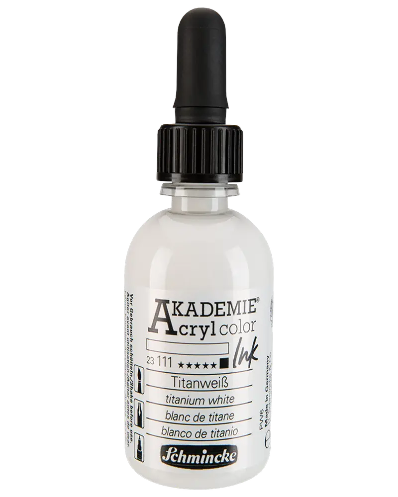 Schmincke Akryl Ink 50 ml - titaniumhvid