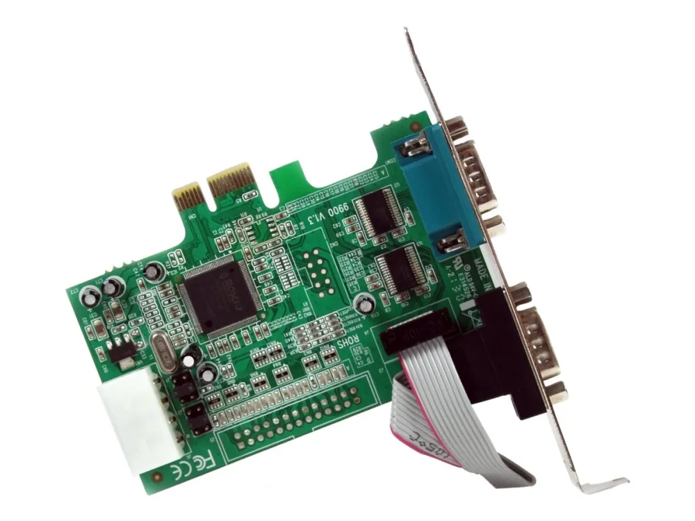 StarTech.com 2 Port Native PCI Express RS232 Serial Adapter Card with 16550 UART (PEX2S553) - Seriel adapter - PCIe lavprofil - RS-232 x 2 - for P/N: BNDTB10GI, BNDTB210GSFP, BNDTB310GNDP, BNDTB410GSFP, BNDTB4M2E1, BNDTBUSB3142