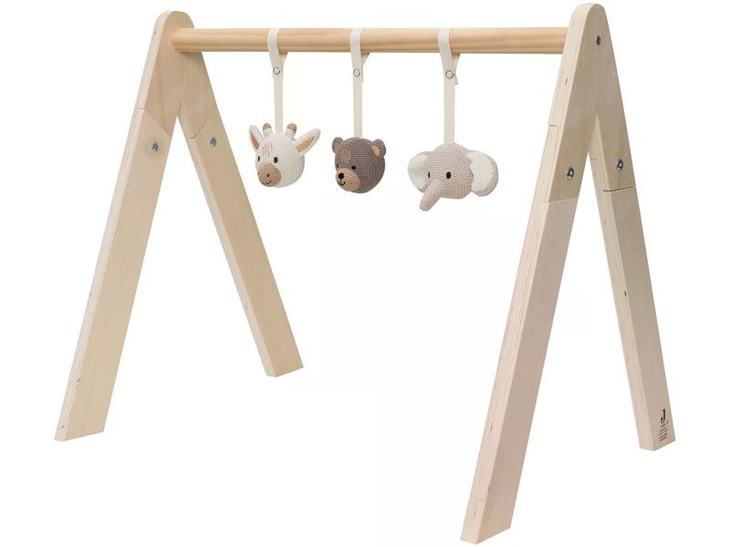 Jollein Spielbogen Babygym Anhänger Tiere 3 Stk. Anhänger-Set für das Babygym