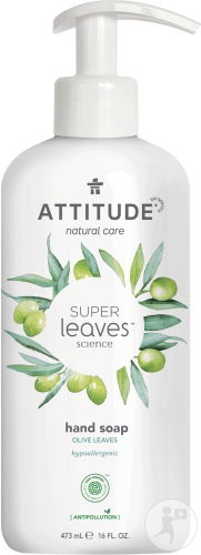 Attitude Super Leaves Savon Pour Mains Feuilles D'Olivier Flacon-Pompe 473ml