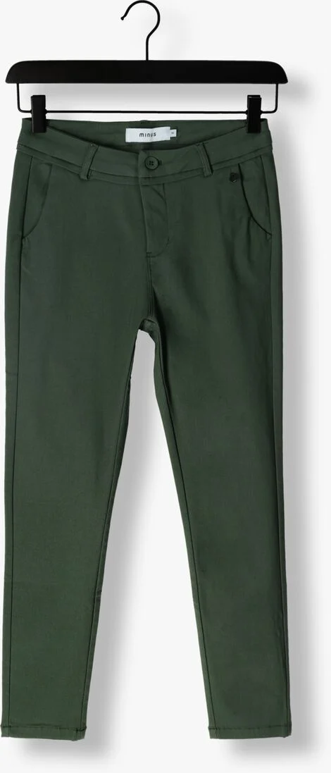 MINUS groene minus pantalon carma mid waisted 7/8 pant