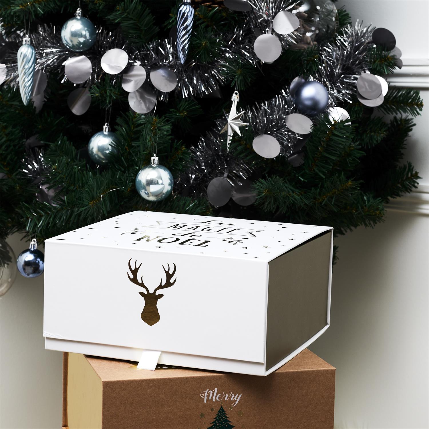 BOITE CADEAU NOEL 25X25X12CM