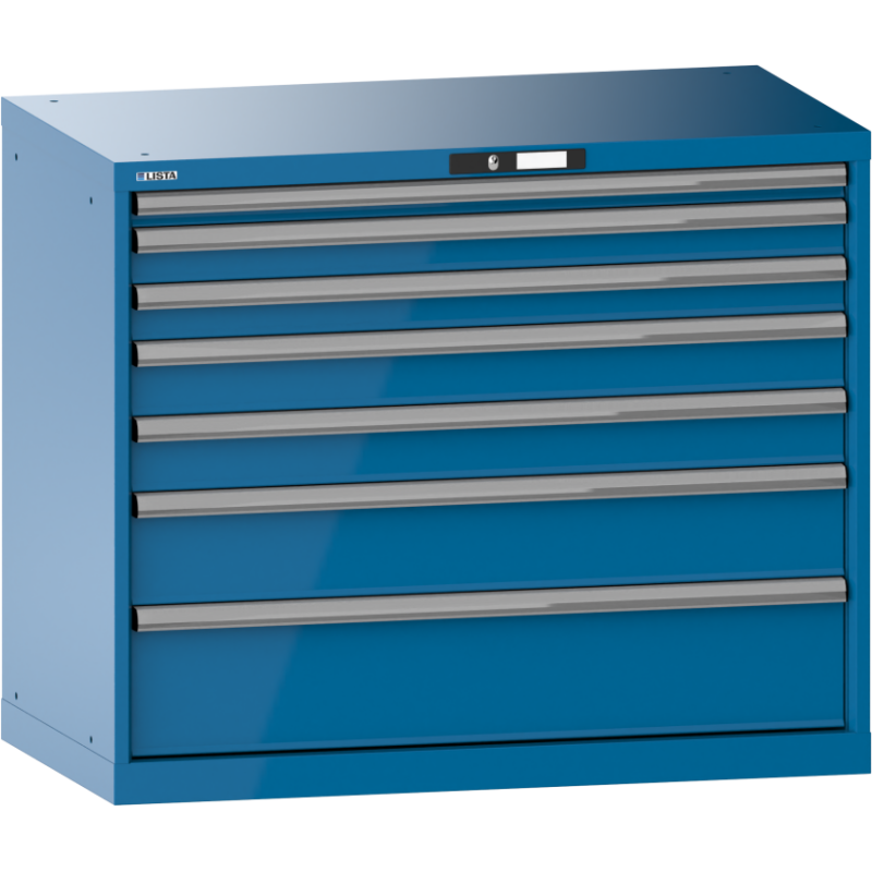 Armoire à tiroirs Lista 54 x 27E  H 85 x L 102,3 x P 57,2 cm 7 tiroirs Key Lock