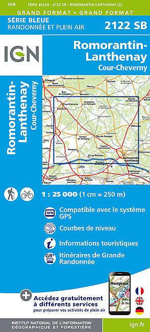 IGN - 2122 SB ROMORANTIN LANTHENAY 1 25 000