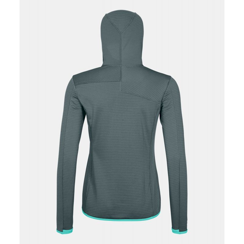 Fleece Light Grid Hooded Jkt - Polaire femme
