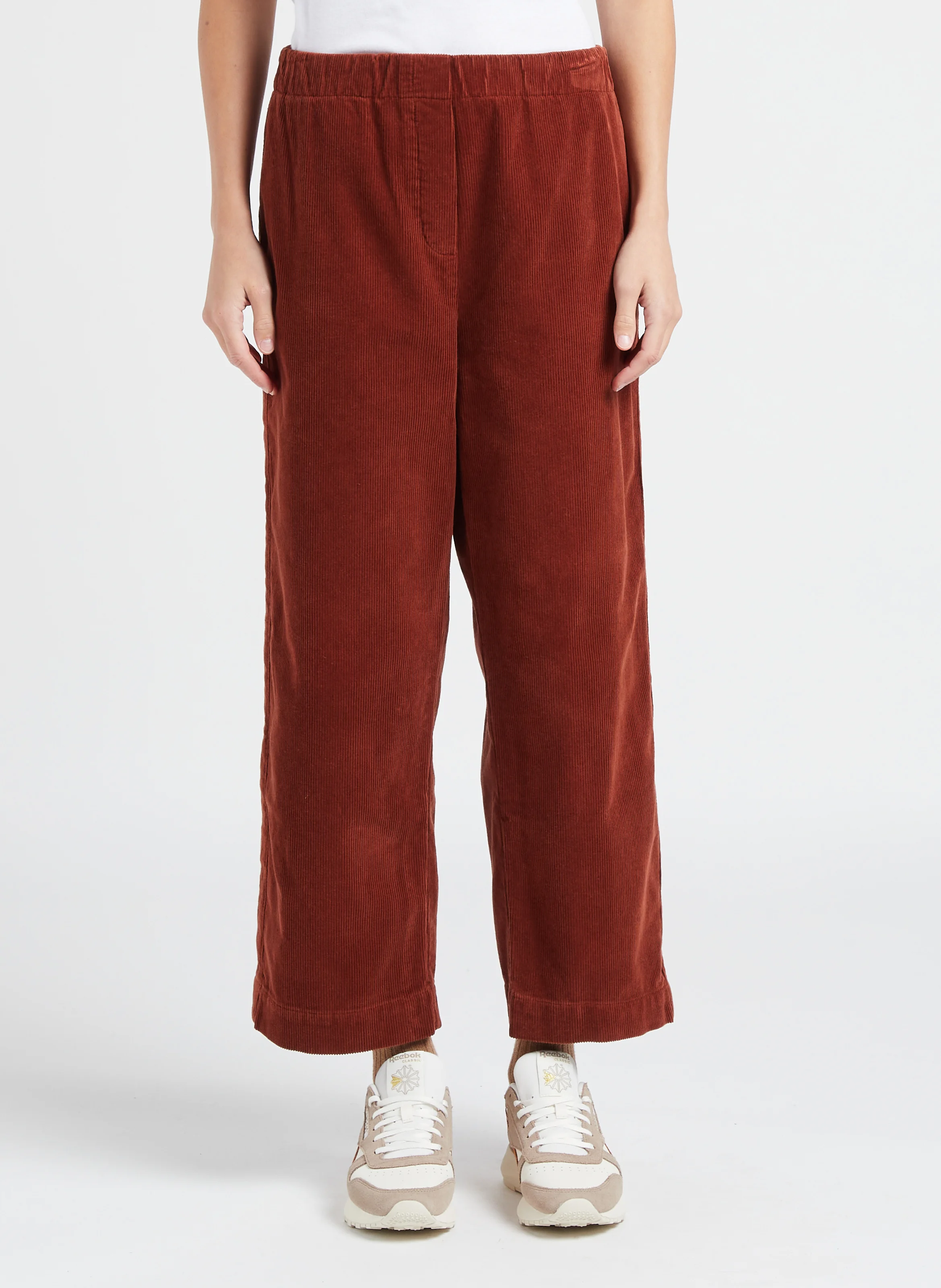PENNY - Pantalon droit en coton | Marron