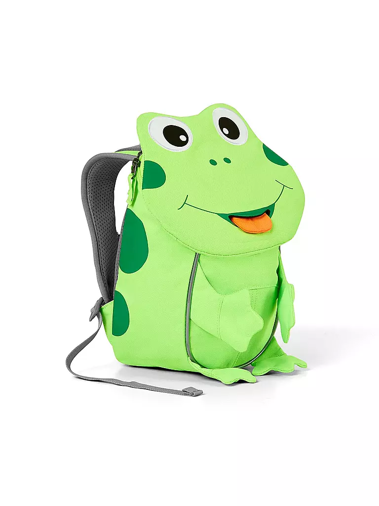 AFFENZAHN Kinder Rucksack Kleine Freunde Neon - Frosch grün