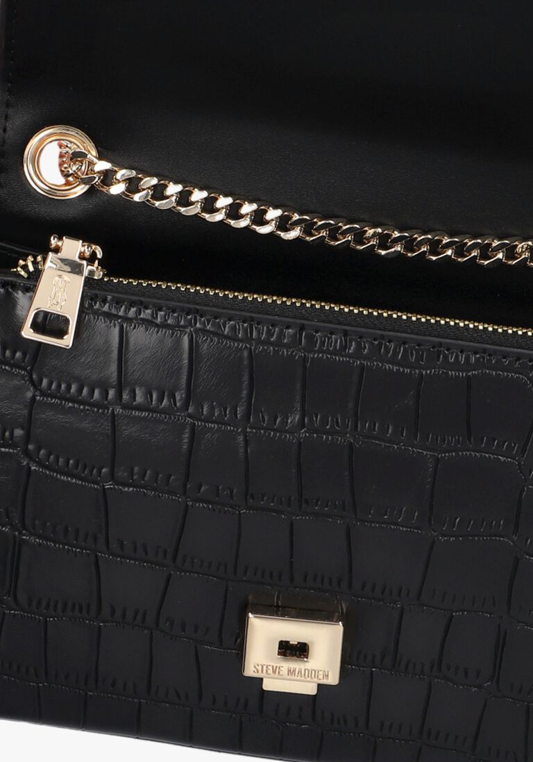 STEVE MADDEN zwarte steve madden schoudertas bramonie