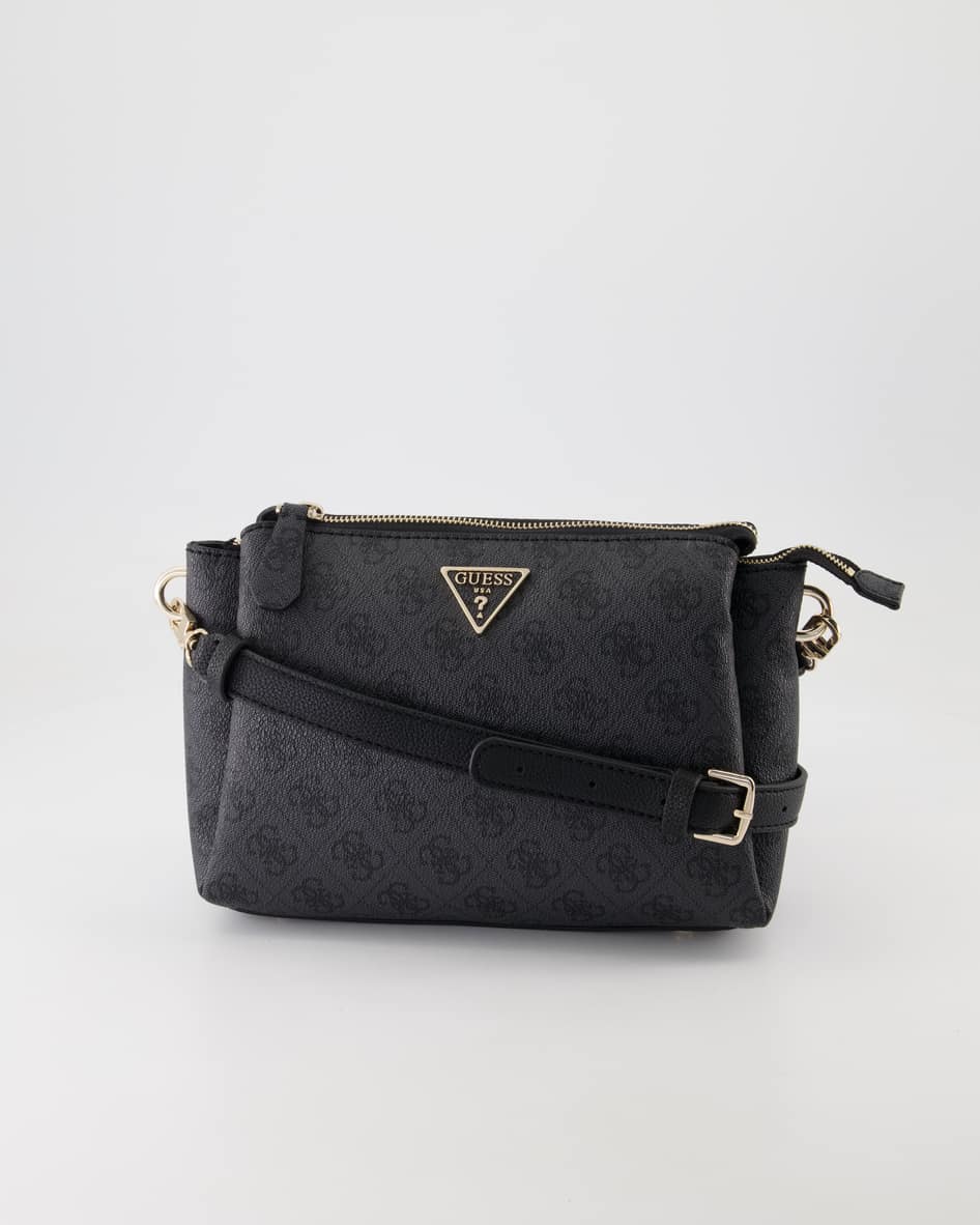 Guess Noelle Tri Compratment Xbody Umhängetasche in Grau