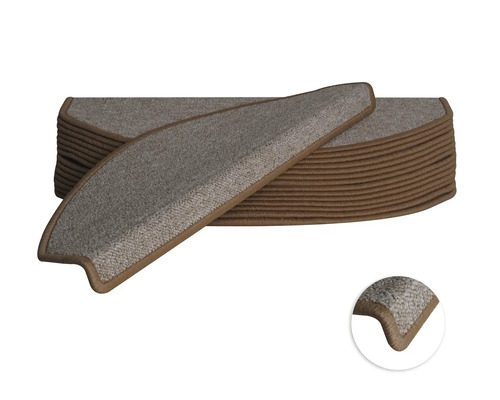 Traptredeset Camp beige 28x65 cm 15-delig