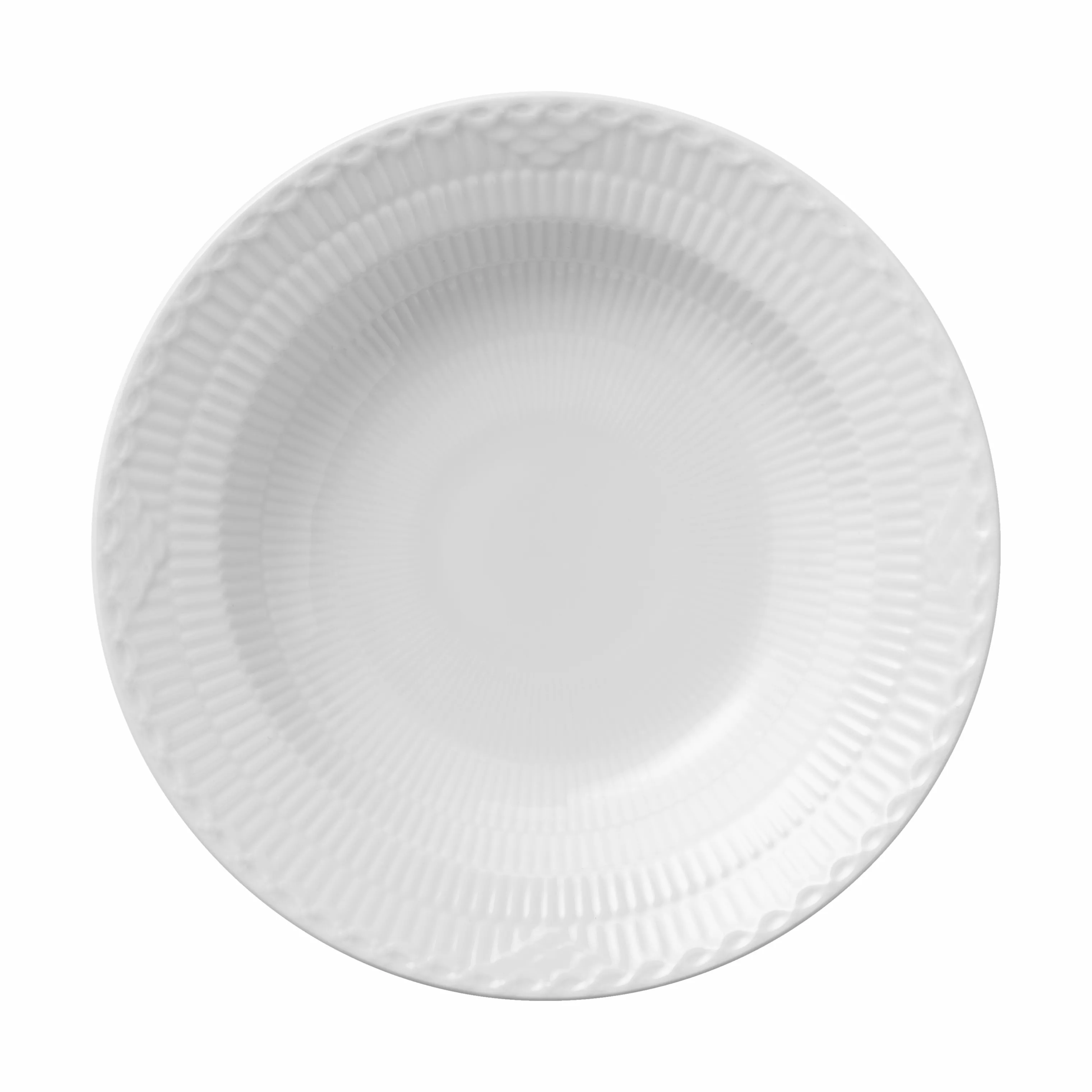 Royal Copenhagen Hvid Halvblonde Dyb Tallerken