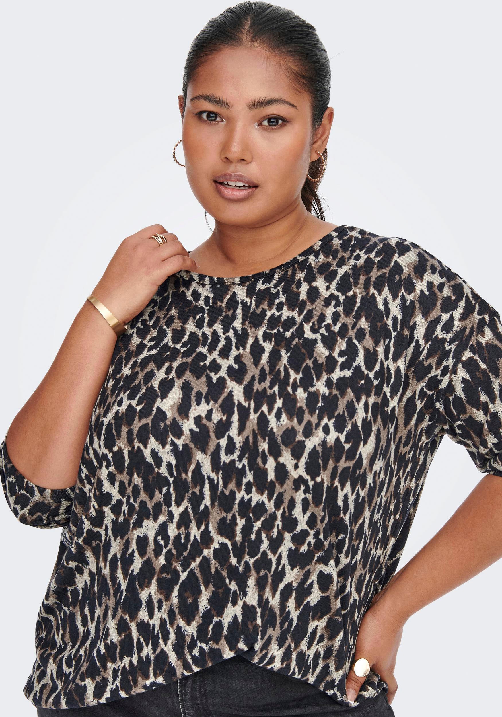 ONLY CARMAKOMA 3/4-Arm-Shirt »CARALBA 3/4 TOP«