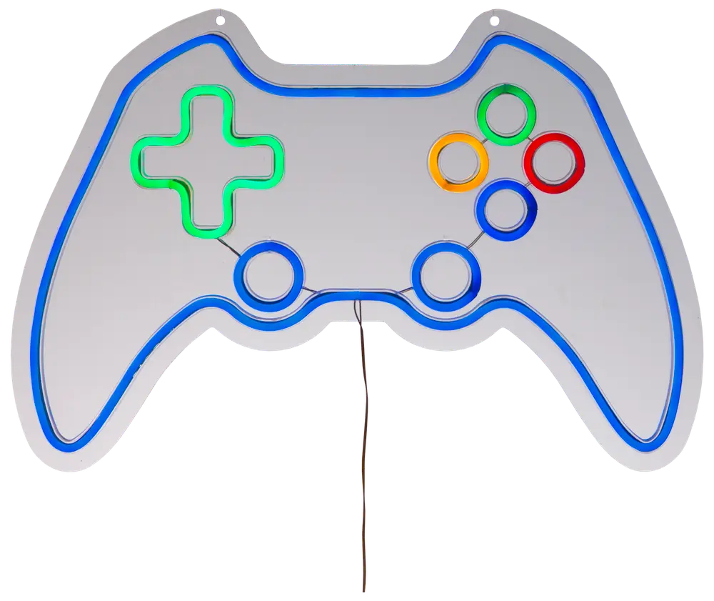 BRIGHT DESIGN Neonskilt gamepad H. 40 x B. 60 cm