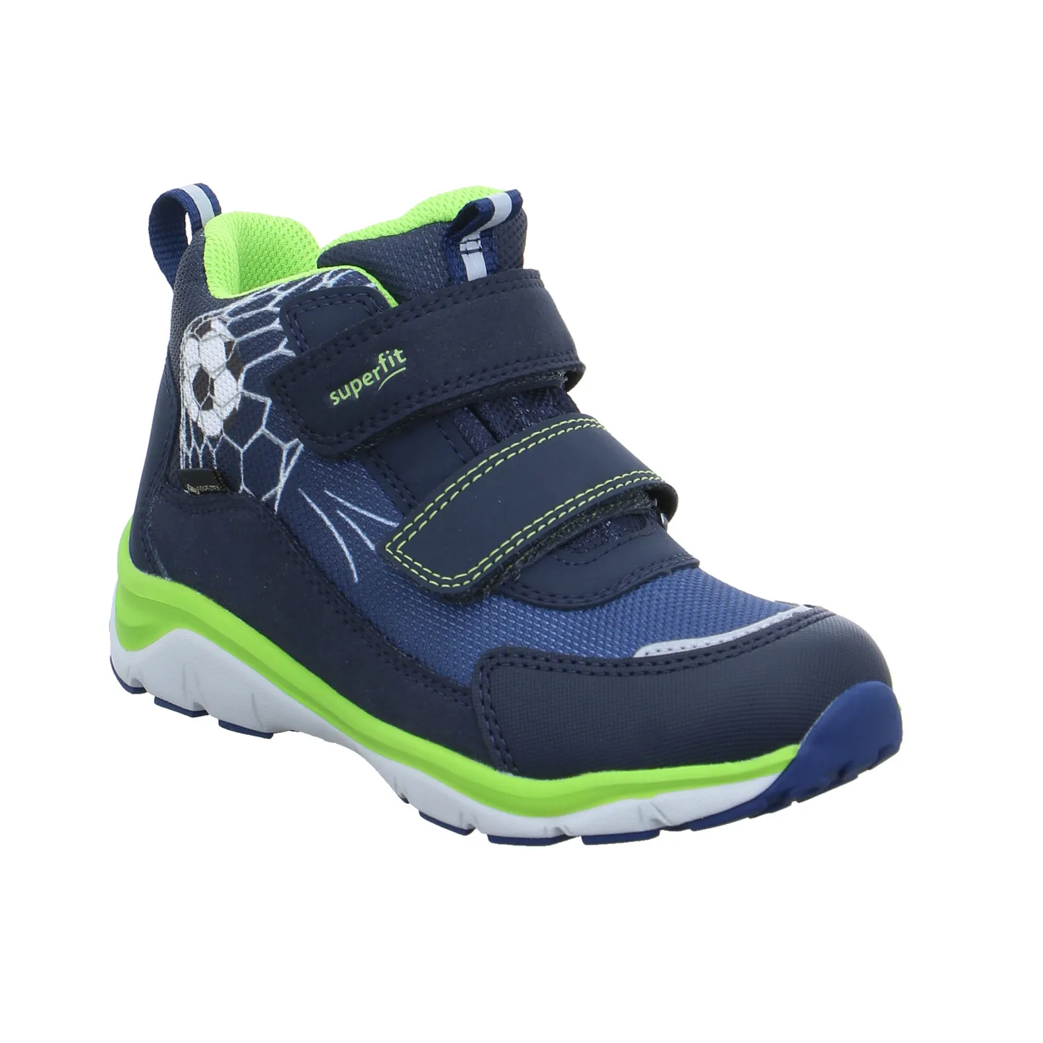 SUPERFIT Kleinkinder-Halbschuh Klett Blau Textil  Sneaker high