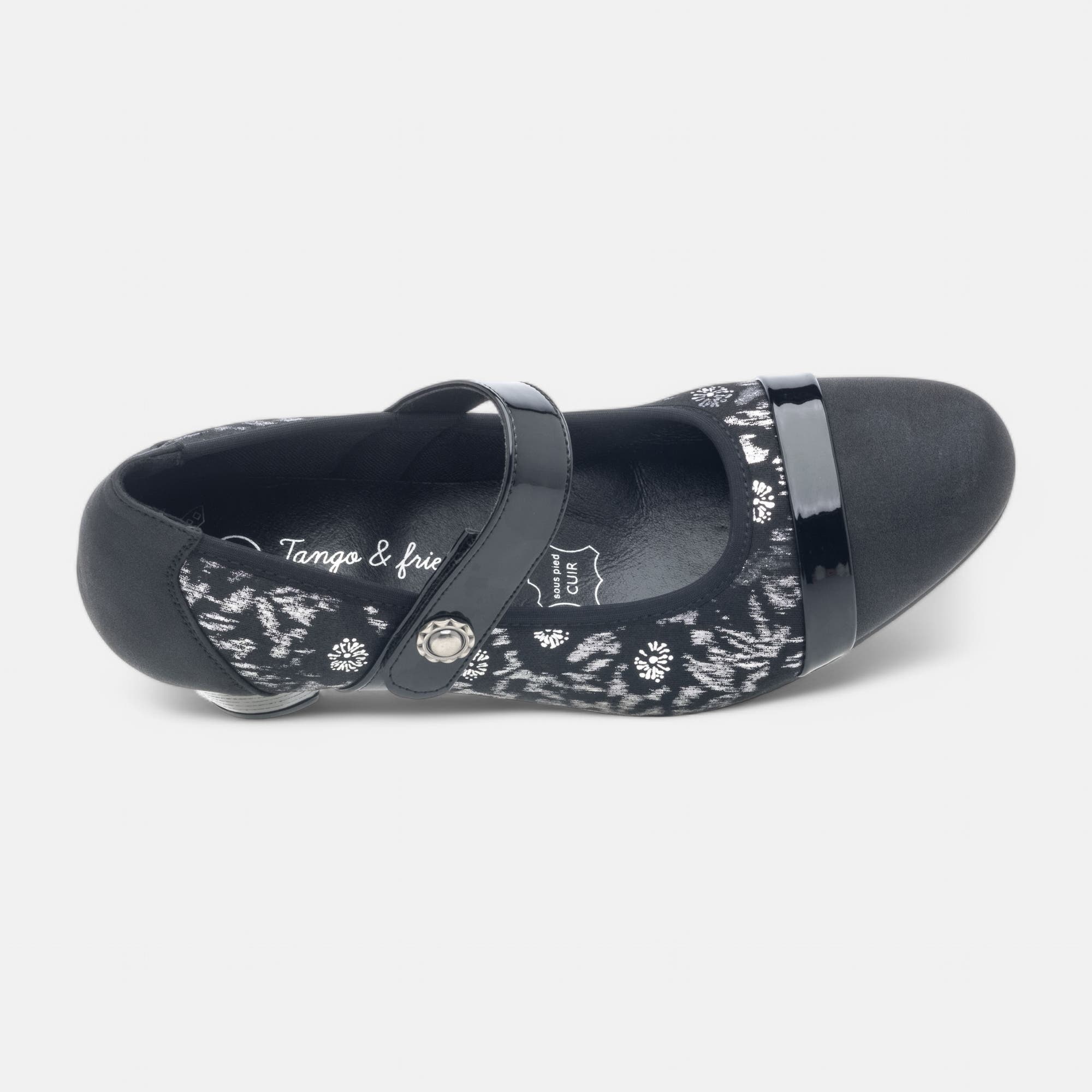 Escarpins pieds sensibles à talon Femme noir