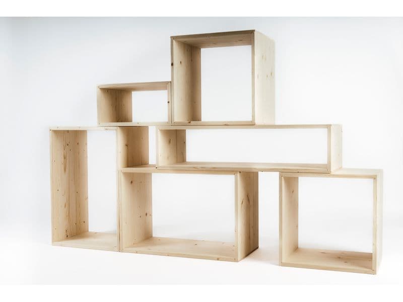 Holz Zollhaus Regal Lotti 20 x 80 x 30 cm, Nature Holzkiste