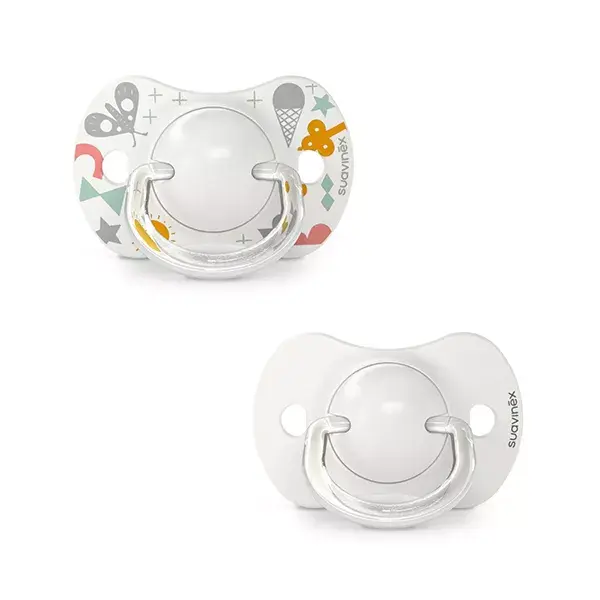 Chupetas Suavinex Symmetrical Sx Pro 0-6 Meses Walk In The Park Cinza (Pacote com 2)