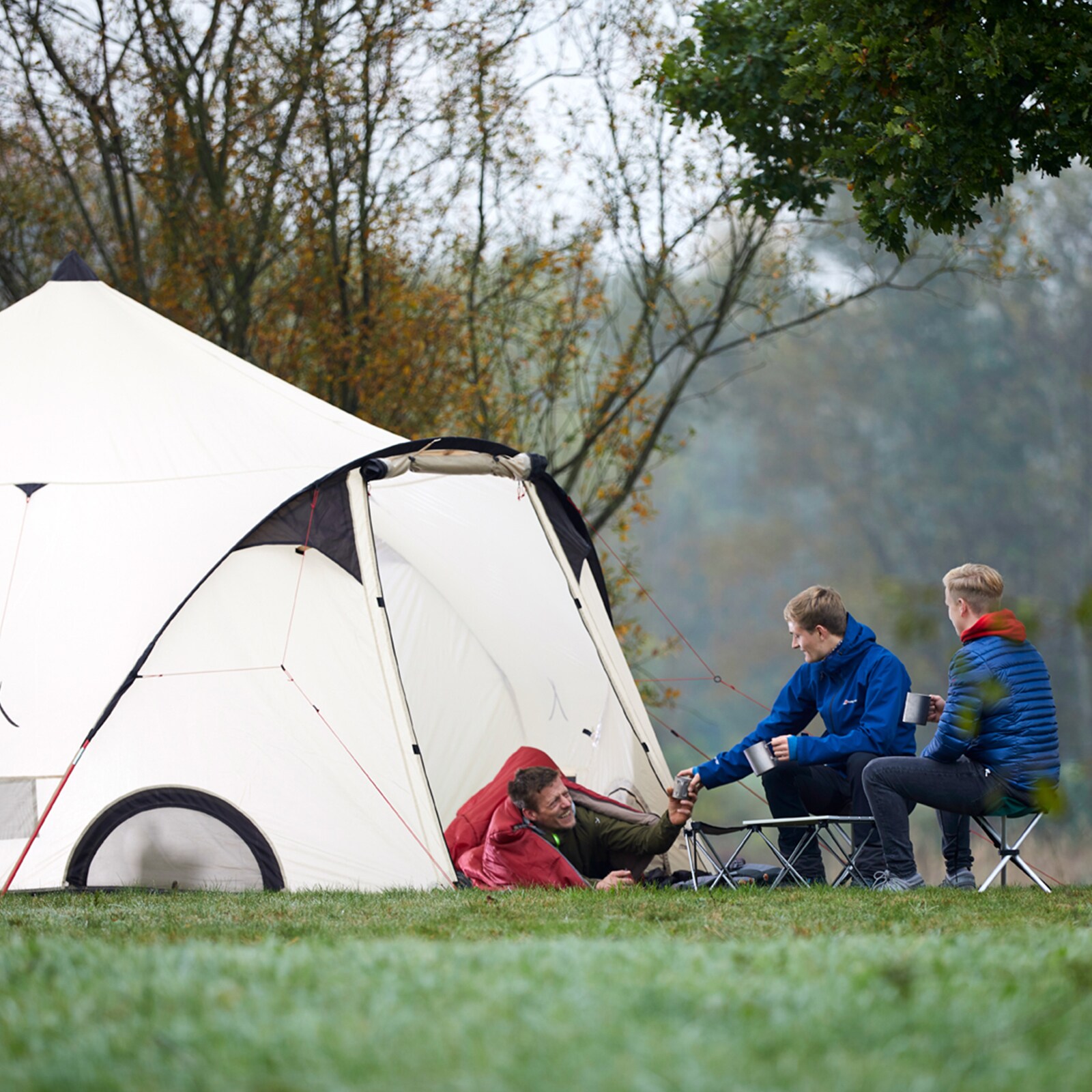 GRAND CANYON Supai Mini Dreibein Falt Hocker 3-Bein Camping Sitz Alu 280g Leicht Farbe: Falcon