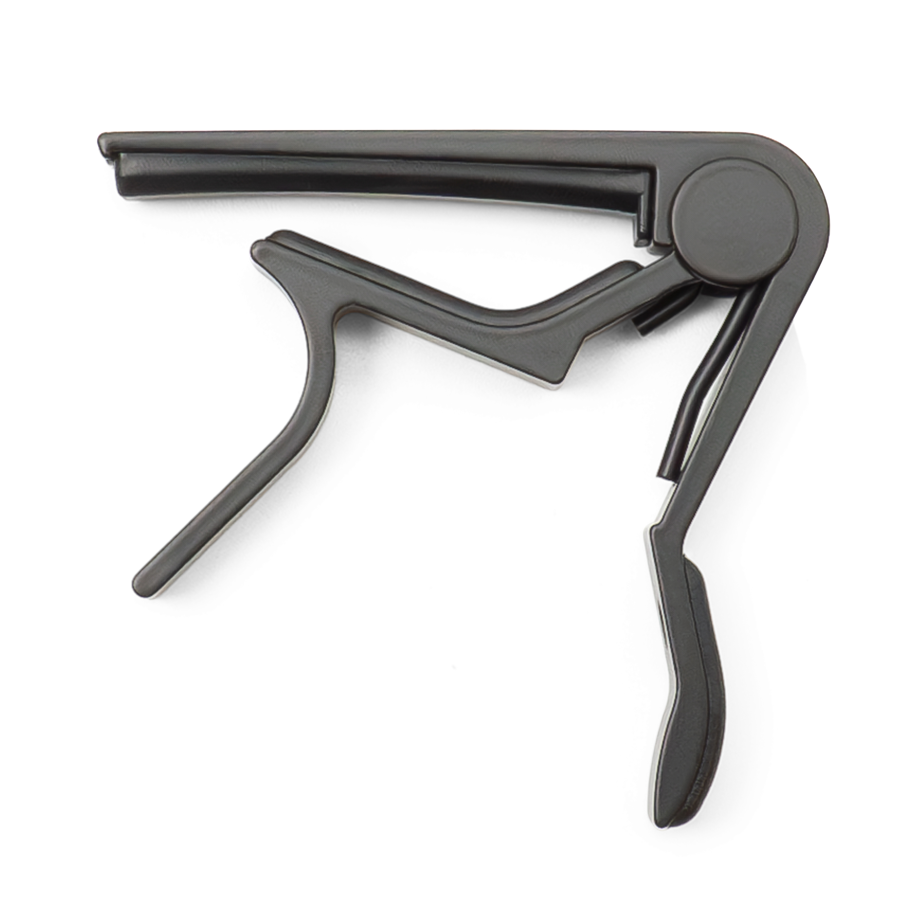 Gitarren Kapodaster Aluminium Kapo für Akustik Gitarren - Schwarz