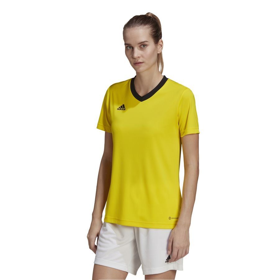 adidas T-shirt d'Entraînement Entrada 22 - Jaune/Noir Femme