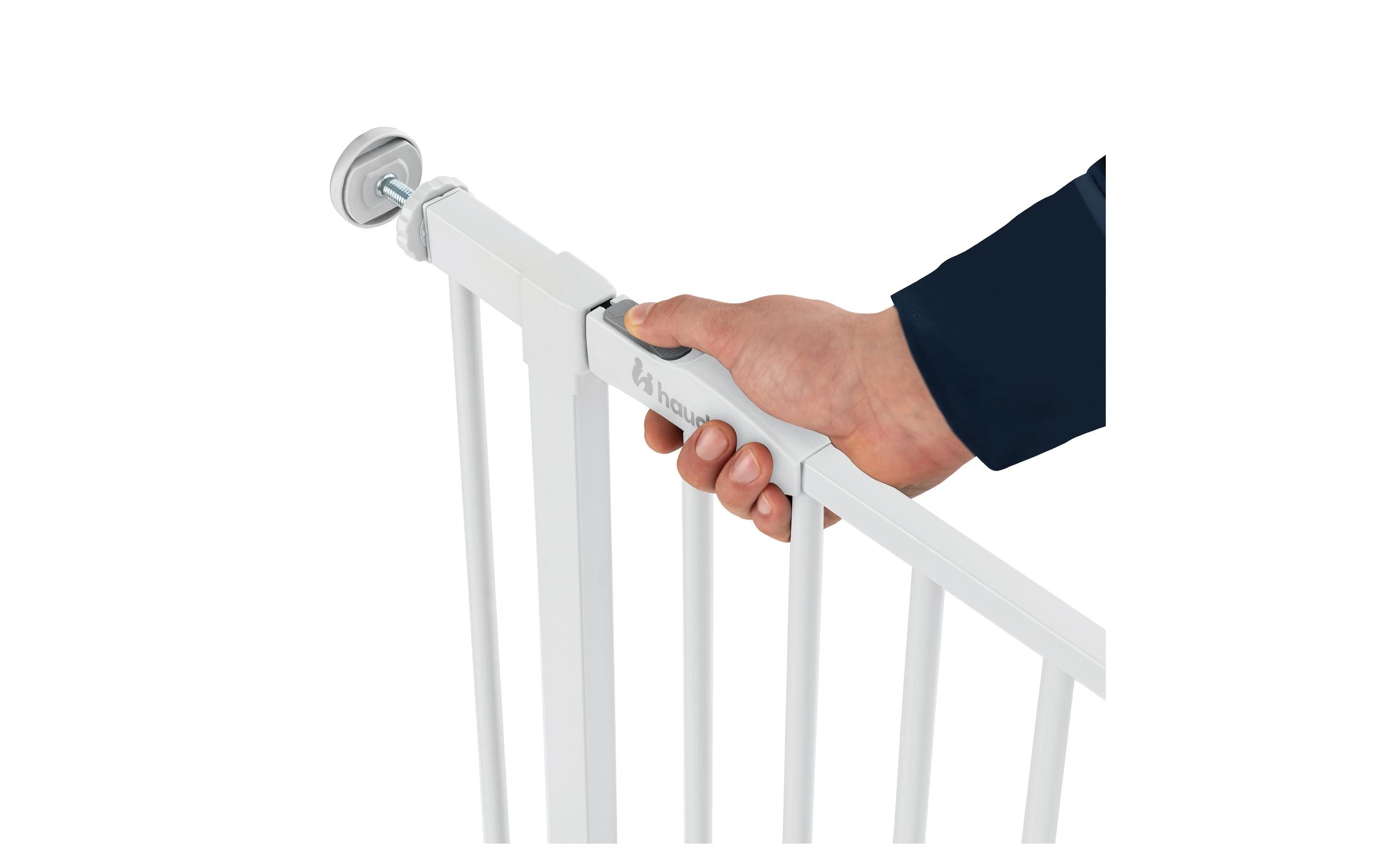 Türschutzgitter Open N Stop 2 Set +9 cm WeissPraktisches, manuell schliessendes Tür- und Treppenschutzgitter-Set