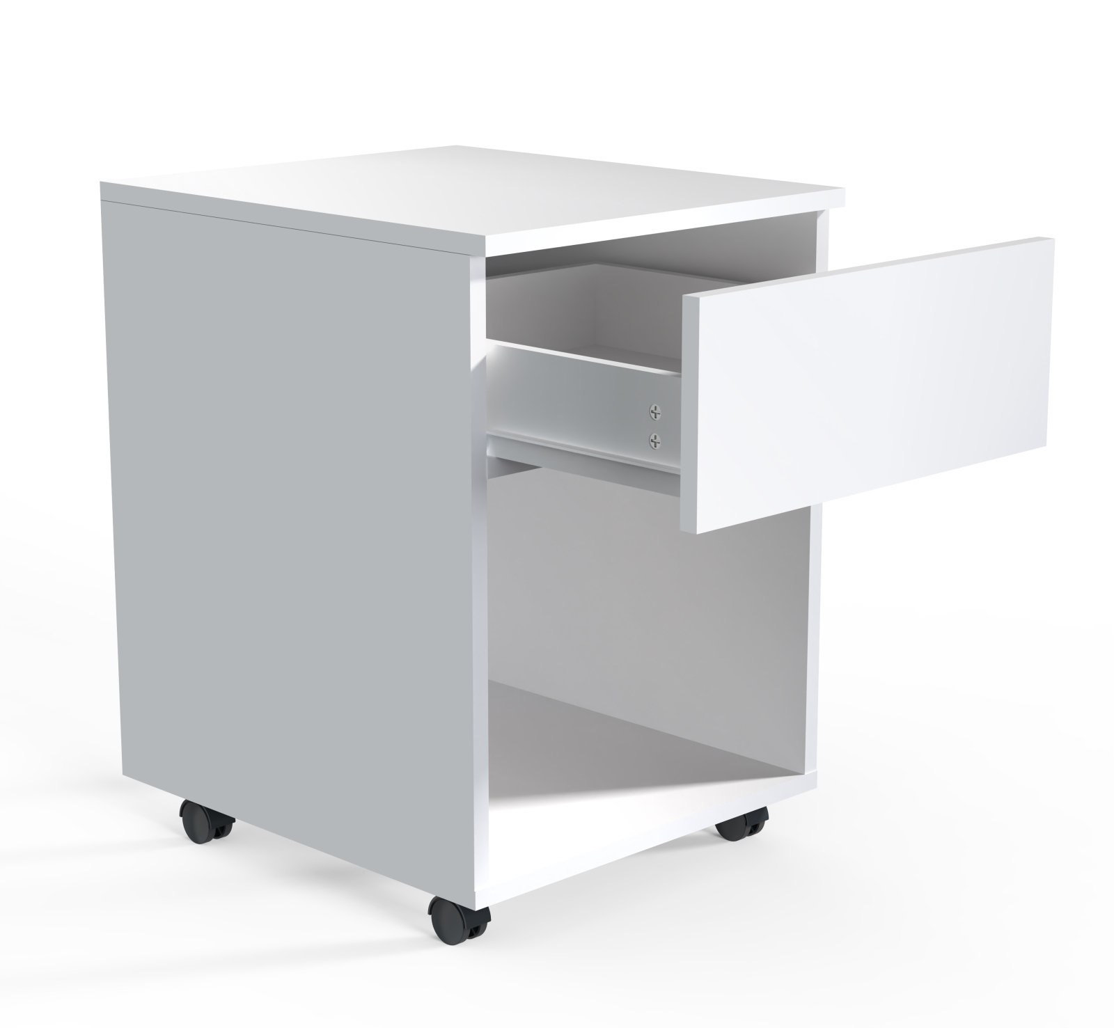 Rollcontainer DALOSA - weiß - Schublade - 39x45 cm