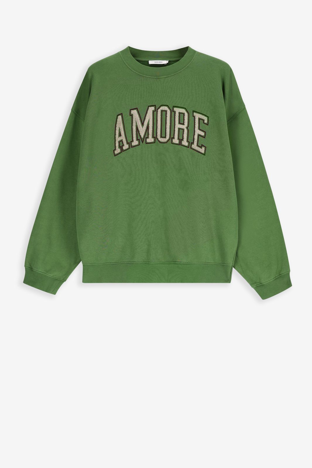 Groene sweater met artwork