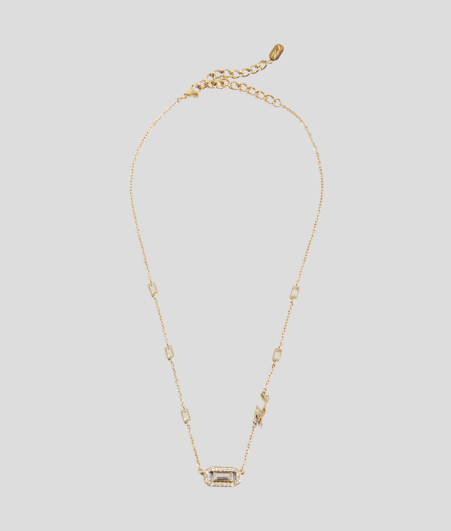 Collier à breloque en cristal KARL Signature - Or