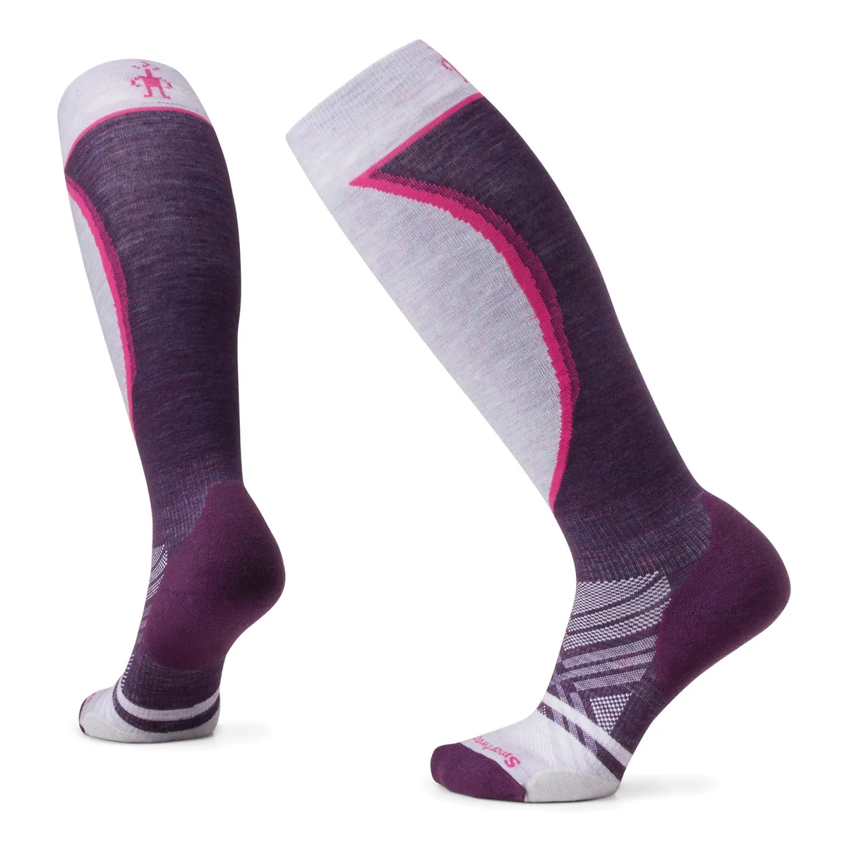 Smartwool Women's Ski Targeted Cushion Extra Stretch OTC Socks Purple Iris