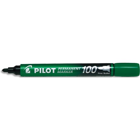 Marqueur permanent MARKER 100 pointe conique fine encre vert