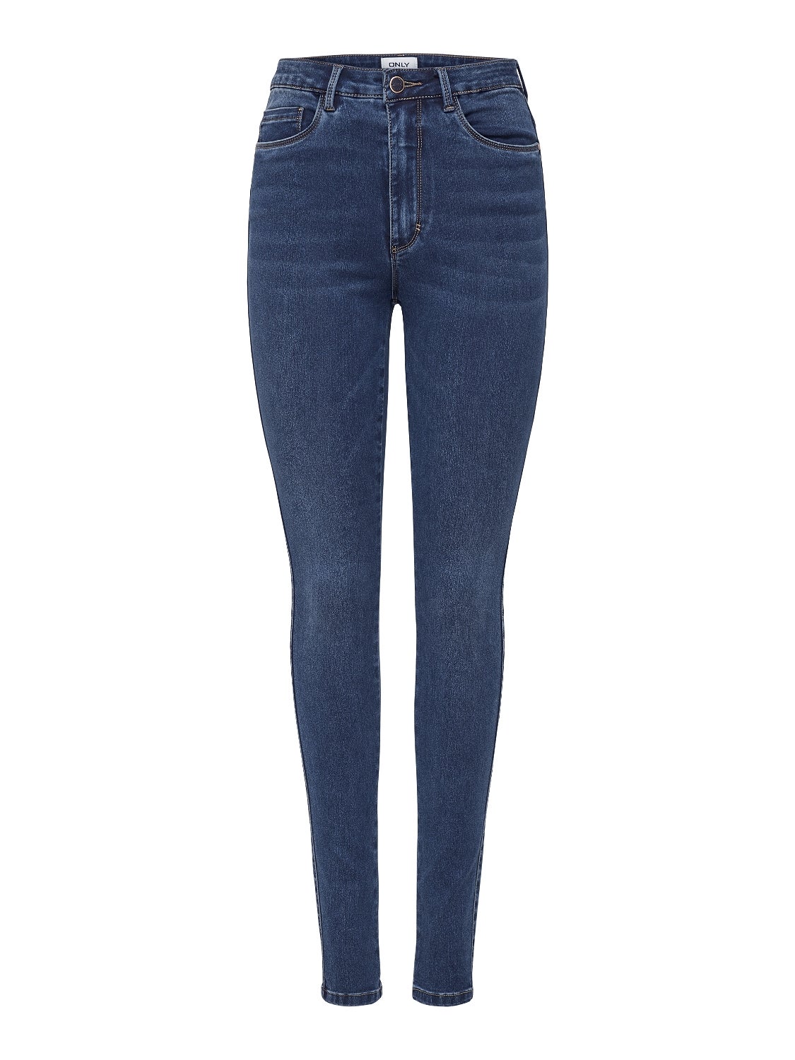 ONLROYAL Hohe Taille Skinny Fit Jeans Dark Blue Denim