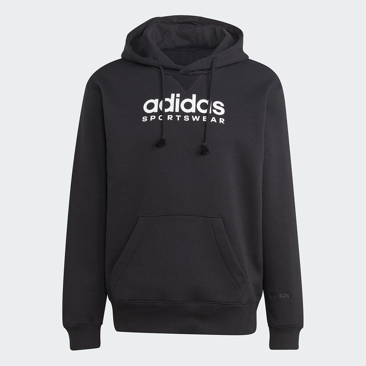 Roupas esportivas Adidas<br>Moletom com capuz e logo grande