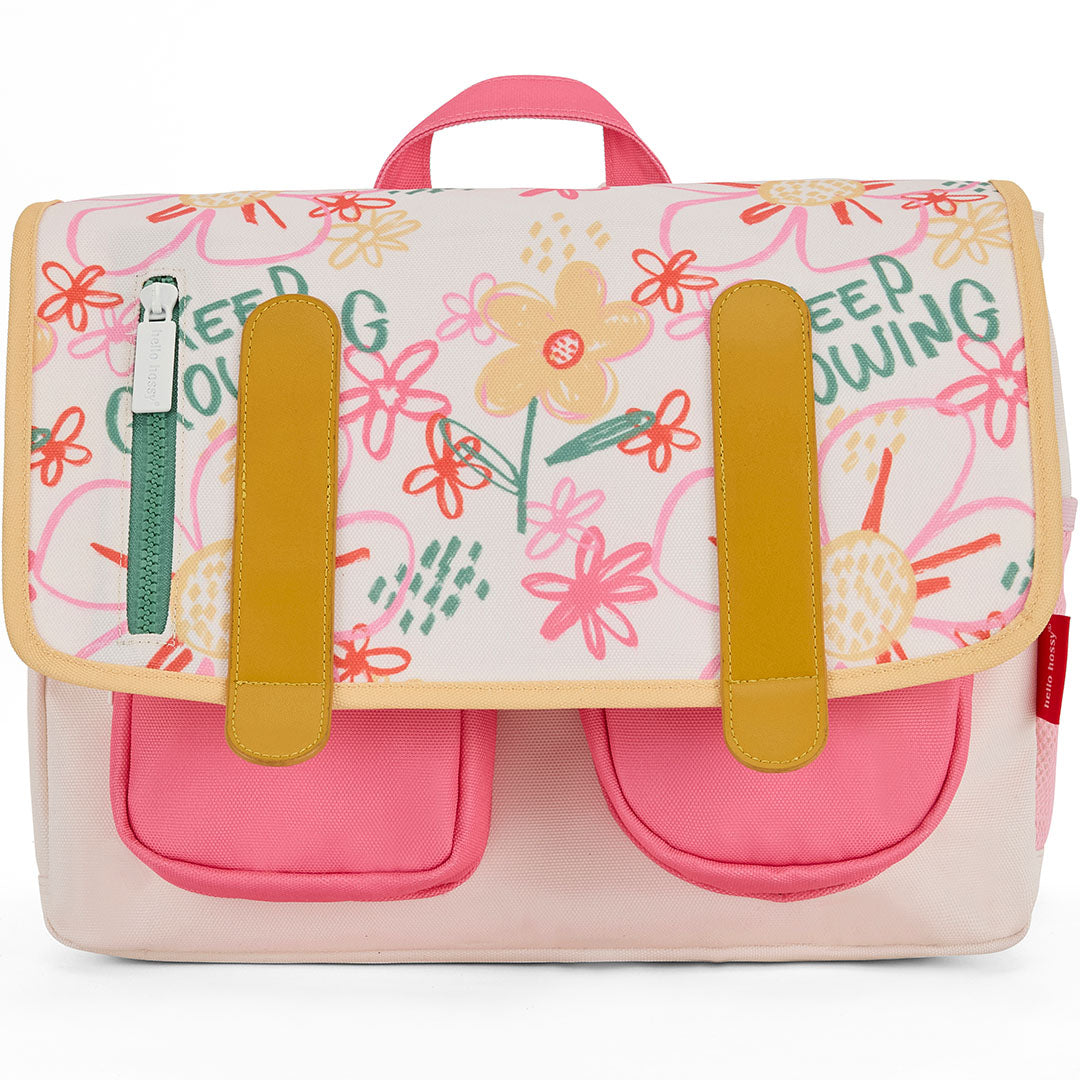 Hello hossy schooltas flower artwork - 34 cm