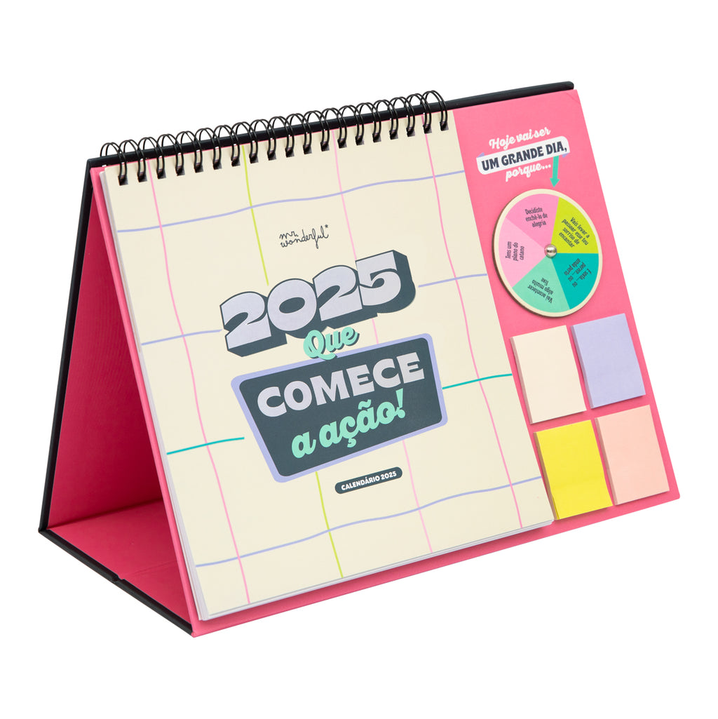 Calendário Mesa 2025 - Que Comece