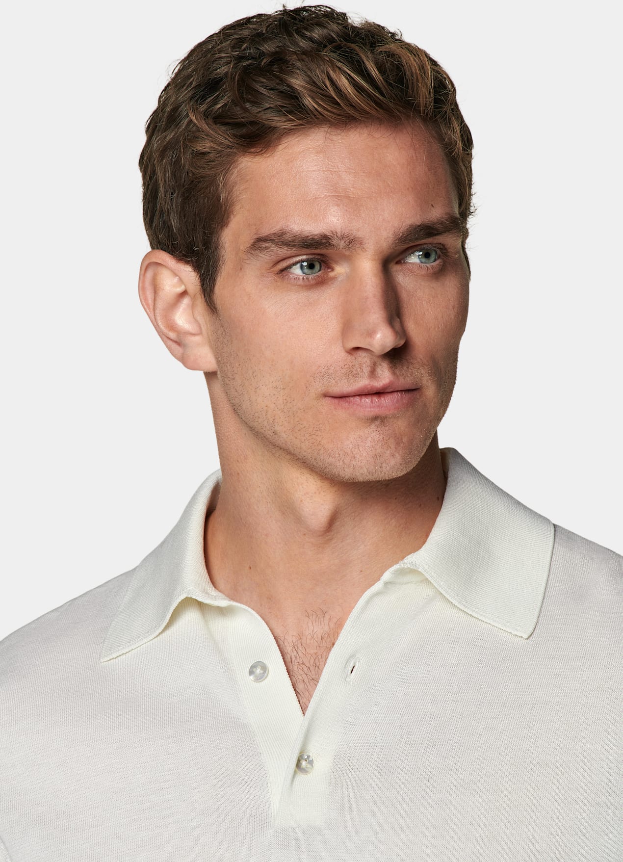 Polo blanc cassé