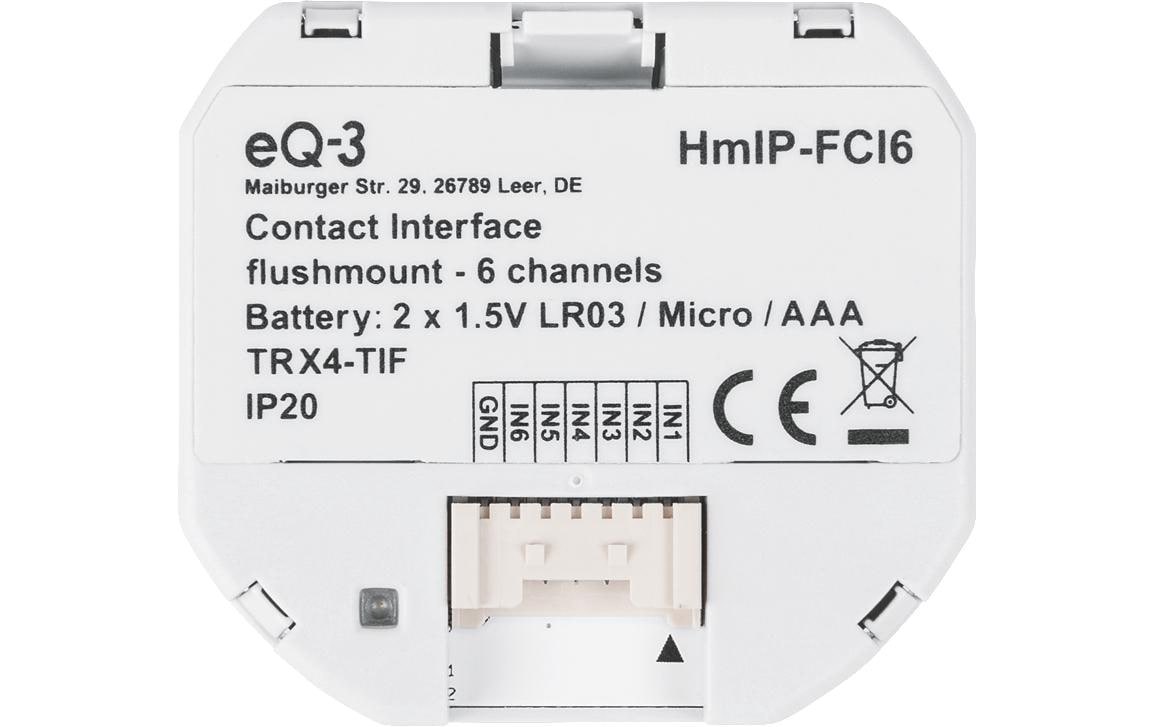 Smart Home Kontakt-Schnittstelle - 6-fachTasterschnittstelle, Schalterschnitttelle, Kontaktschnittstelle, Interface – HmIP-FCI6