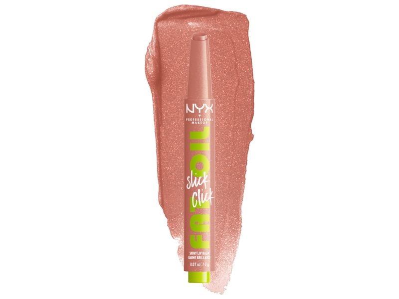 NYX Professional Makeup Lippenbalsam Fat Oil Slick Click 01 Pflegender Lippenstift mit ölhaltiger Formel