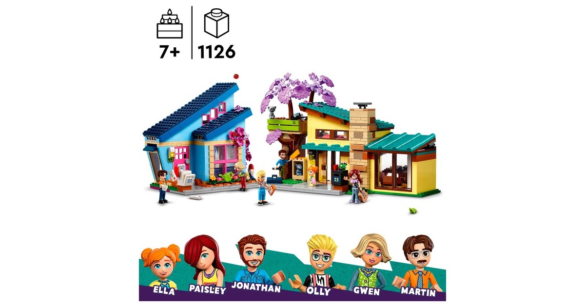 LEGOFriends - Olly en Paisley's huizen Constructiespeelgoed  (42620)