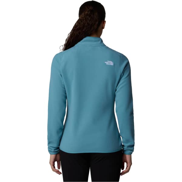 Sweat polaire THE NORTH FACE W 100 GLACIER 1/4 ZIP EU ALGAE BLUE