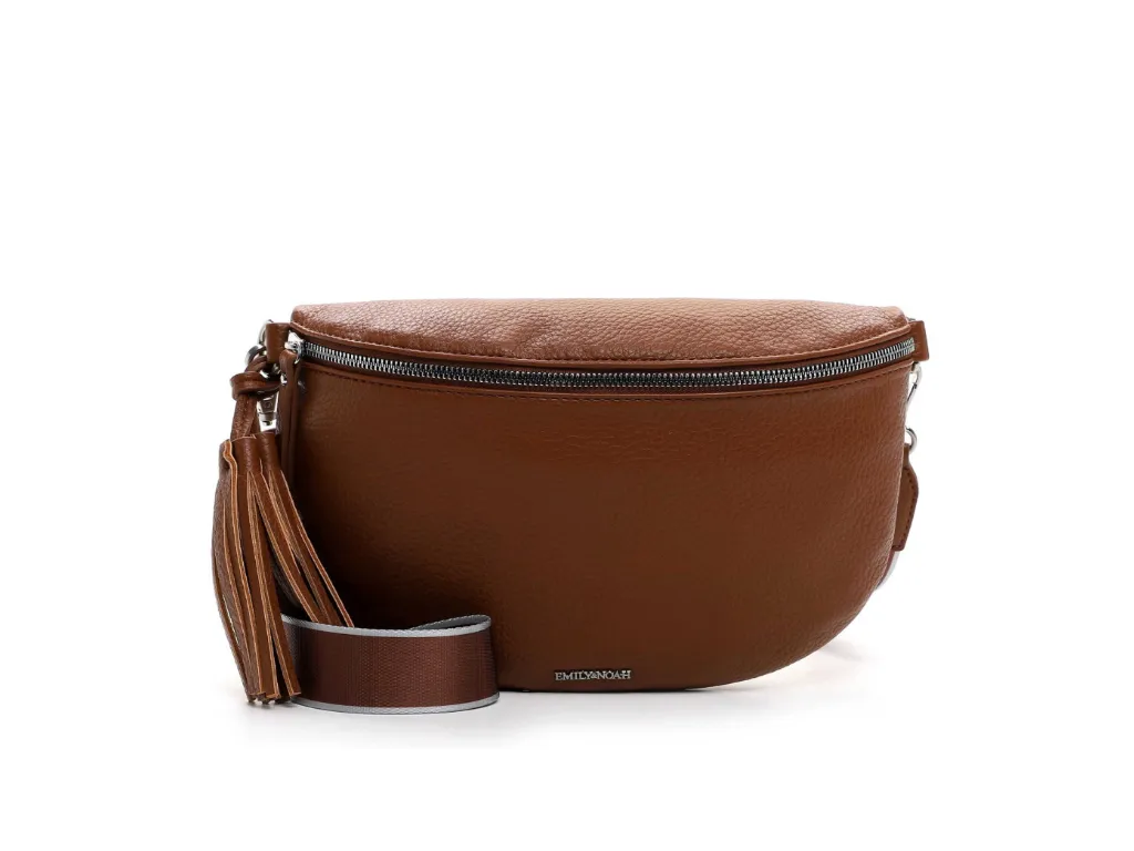 EMILY & NOAH Gürteltasche / Bodybag Cognac Lederimitat