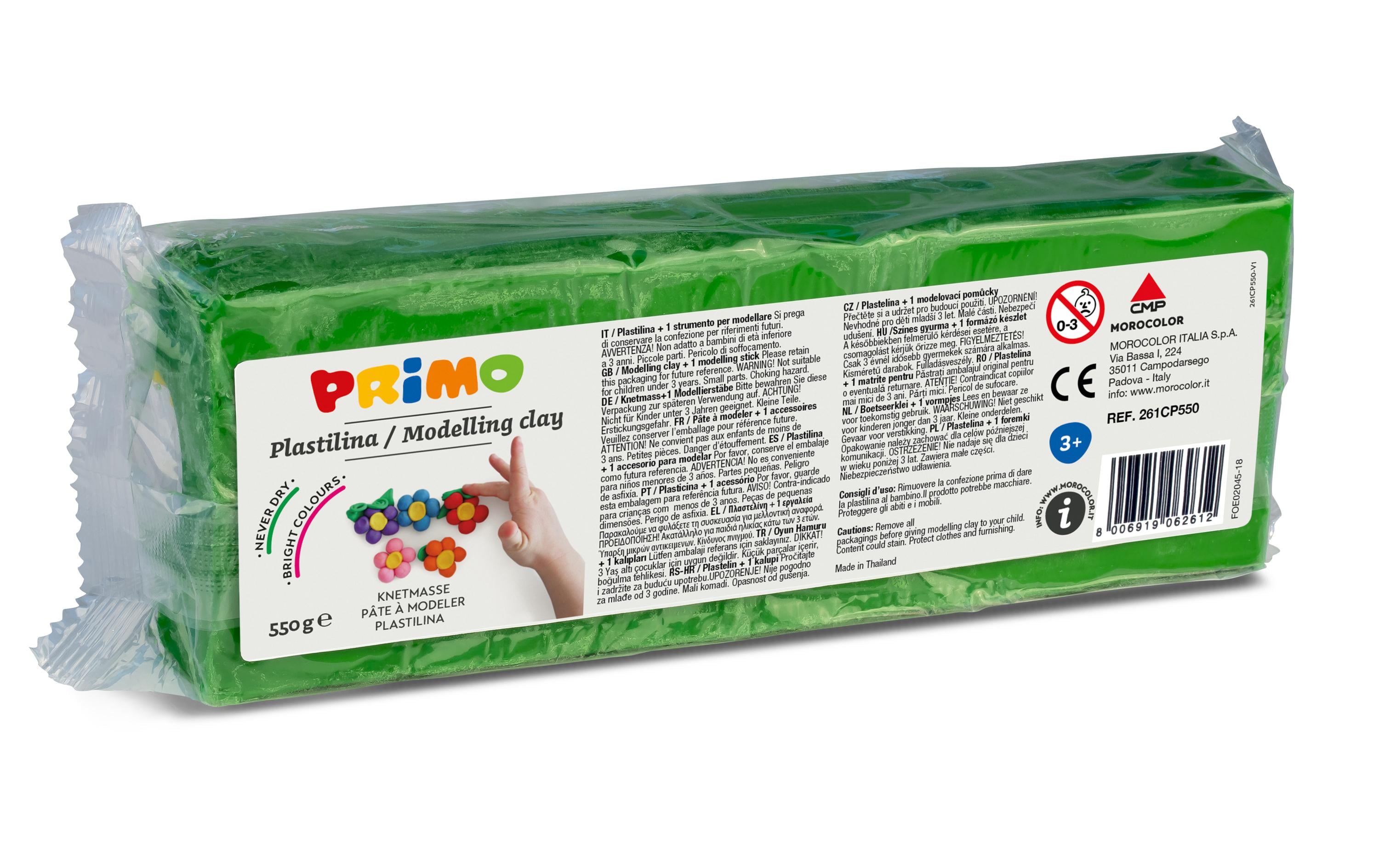 Knetmasse 550 g, HellgrünKnetblock perfekt um Formen zu gestalten