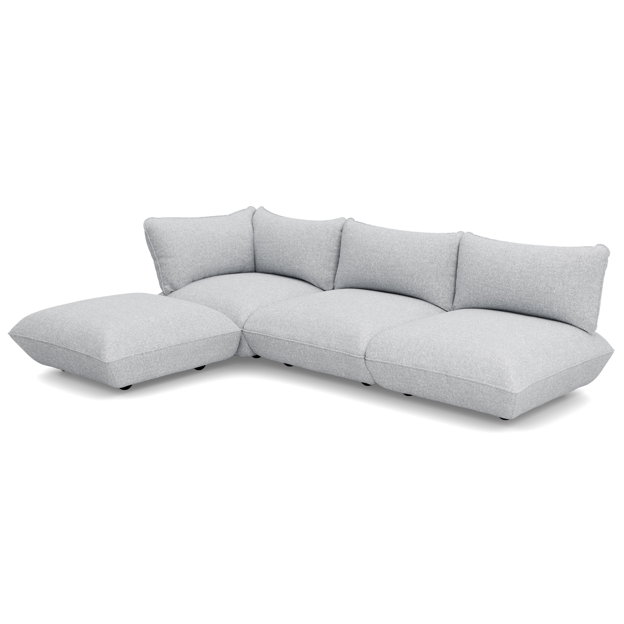 Hoekbank Sumo boucle recycled grey melange